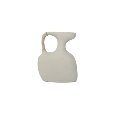 Vila Cream White Sculptural Vessel