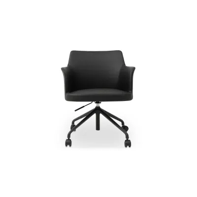 Morris PVC Black Office Chair