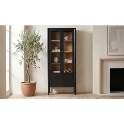 Hannah Black Tall Cabinet