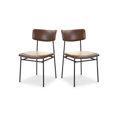 Sailor Dining Chair Dark Brown - Set Of Two