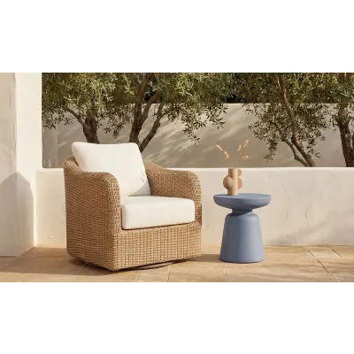Bodhi Natural Outdoor Swivel Accent Chair