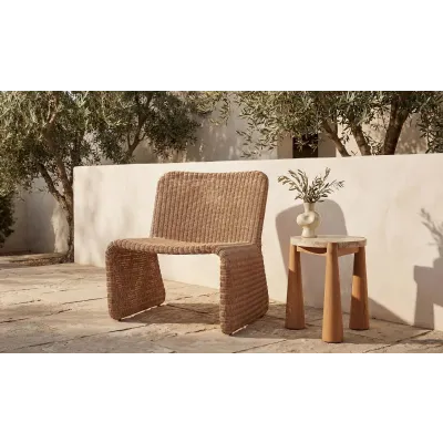 Ella Natural Outdoor Accent Chair