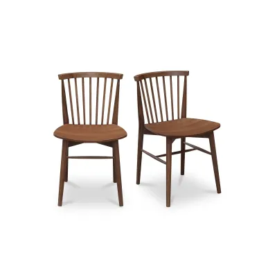 Marley Walnut Dining Chair Set of Two