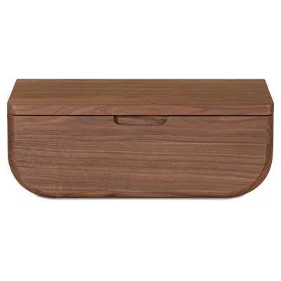 Hettie Dark Brown Floating Nightstand