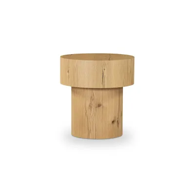 Corey Rustic Oak Side Table