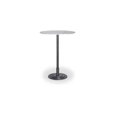 Tori White Marble Outdoor Bar Table
