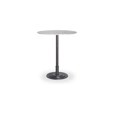 Tori White Marble Outdoor Counter Table