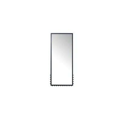 Figaro Black Floor Mirror