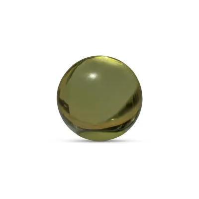 Bonn Olive Cast Glass Decorative Object
