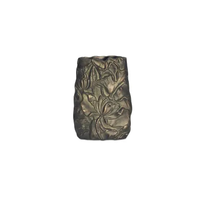 Sabine Antique Brass Cast Aluminum Vase