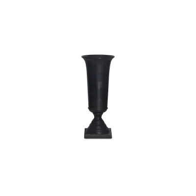 Cassia Black Cast Aluminum Vase