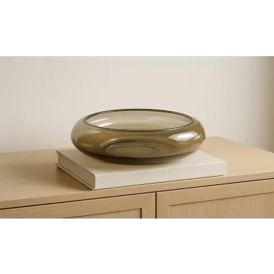 Polene Smoky Brown Glass Bowl