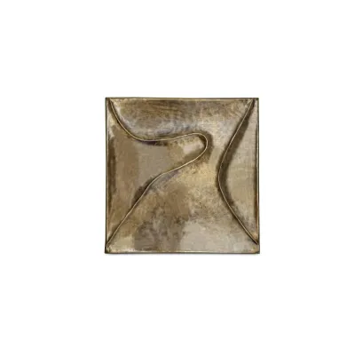 Bode Aged Brass Wall Sculpture