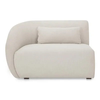 Amelia Left Arm Facing Chair Warm White