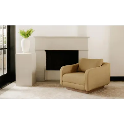 Keane Ochre Lounge Chair