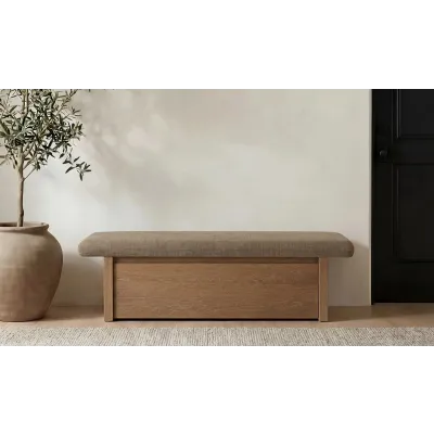 Gemma Taupe Storage Bench