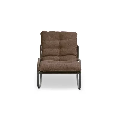 Lyra Brown Outdoor Rocking Chair