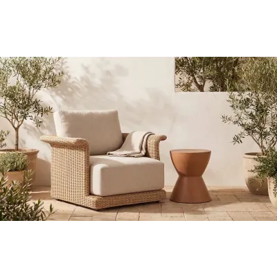 Meredith Beige Outdoor Accent Chair