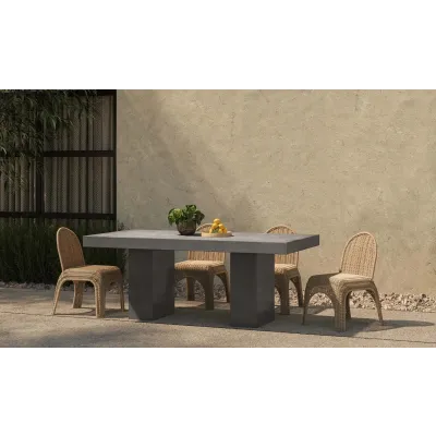 Kendall Natural Outdoor Dining Chair Set of Two