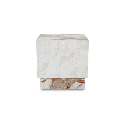 Layla Breccia Marble Side Table