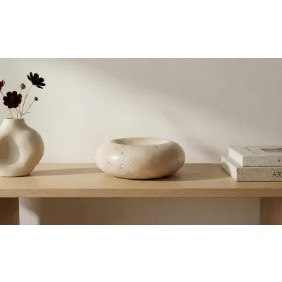 Neso Natural Travertine Catchall