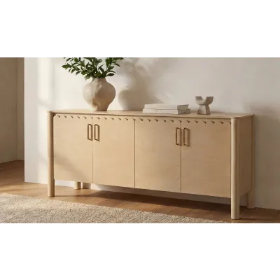 Wiley Natural 4 Door Sideboard