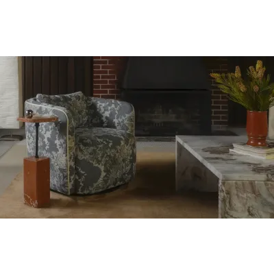 Caro Rosso Alicante Marble Side Table