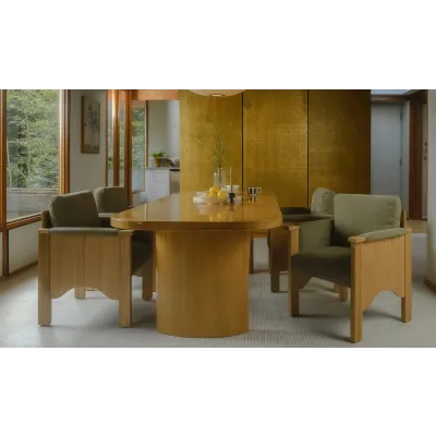 Mallory Natural Dining Table