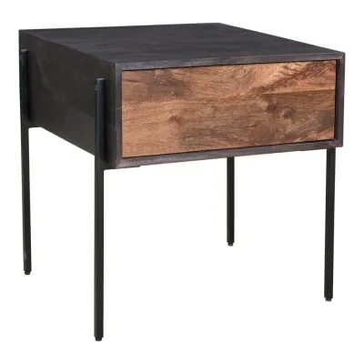 Tobin Side Table Light Brown