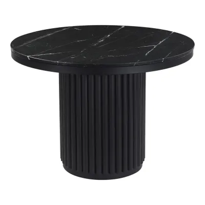 Tower Dining Table Black Marble