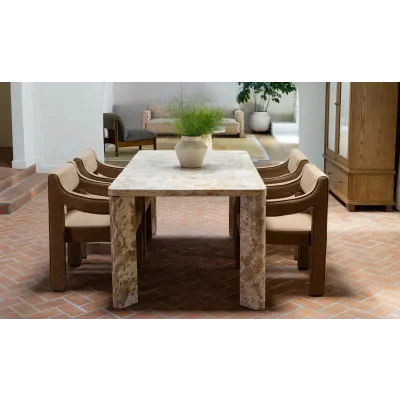 Segment Panther Stone Beige Dining Table