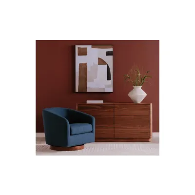 Oscy Dark Atlantic Swivel Chair