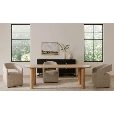 Barrow Grey Storm Rolling Dining Chair