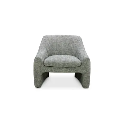 Kenzie Slated Moss Accent Chair