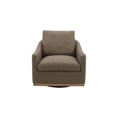 Linden Soft Taupe Swivel Chair