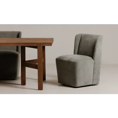 Cormac Slate Green Rolling Dining Chair
