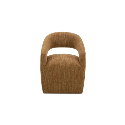 Barrow Amber Glow Rolling Dining Chair