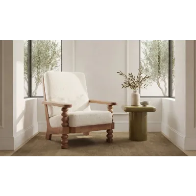 Ingrid Off White Accent Chair