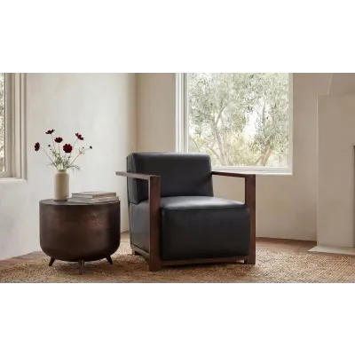 Barnes Black Accent Chair