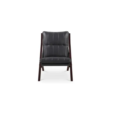 Preston Black Accent Chair