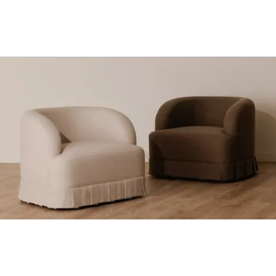 Maren Beige Swivel Chair