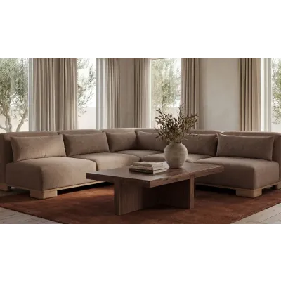 June Dark Brown Corner Chair