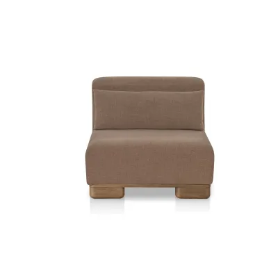 June Dark Brown Slipper Chair