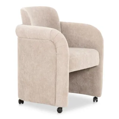 Mesto Rolling Dining Chair Taupe