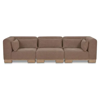 June Dark Brown Modular Sofa