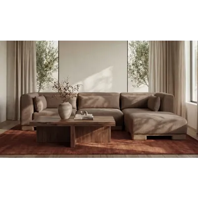 June Dark Brown Lounge Modular Sectional