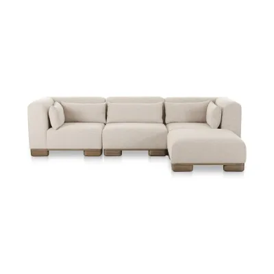 June Oatmeal Lounge Modular Sectional