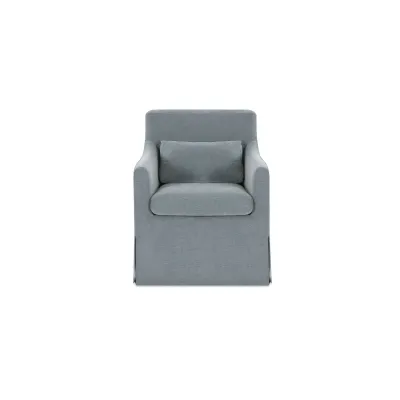 Lydia Blue Slipcover Dining Chair
