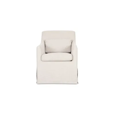 Lydia Beige Slipcover Dining Chair