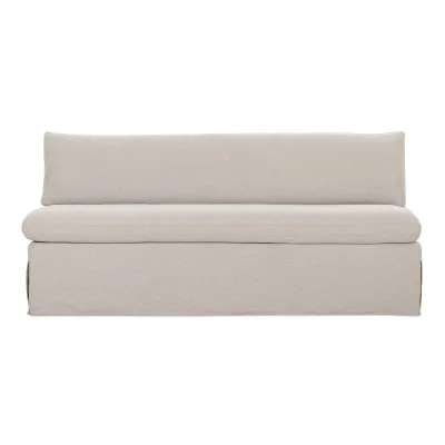 Fable Beige Slipcover Dining Bench